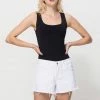 Vervet Holly MR Frayed White Denim Short