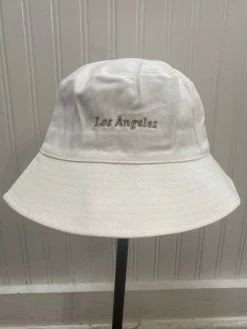 Beige Botany Los Angeles Off White Bucket Hat