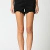 Hidden Jeans Bottoms Sofie 3 HR Black Button Mom Denim Short