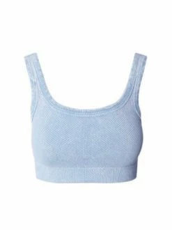 Nikibiki New Vintage Ice Blue Chevron Crop Top Tops