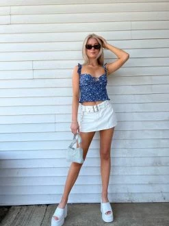 Beige Botany Cypress Off White Denim Skirt Bottoms 11 Beige Botany Cypress Off White Denim Skirt Bottoms