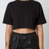 NIA Basic Black Cropped Tee