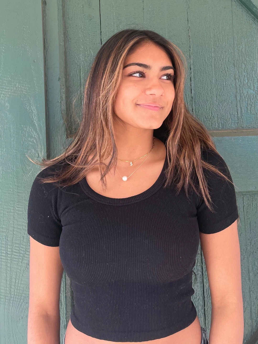 Dynamic Nikki SS Black Scoop Neck Crop Top Tops 3 Dynamic Nikki SS Black Scoop Neck Crop Top Tops