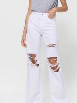 Vervet Bottoms Lindsey 90's Vintage Optic White Jeans