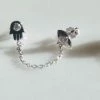 Rae & Jade Double Hamsa Evil Eye Earring ACCESSORIES 2 Rae & Jade Double Hamsa Evil Eye Earring ACCESSORIES