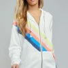 Wildfox Nassau Stripe Roadtrip Zip Up Hoodie 1 Wildfox Nassau Stripe Roadtrip Zip Up Hoodie