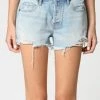 Hidden Jeans Kenzie 2 MR Classic Frayed Denim Short Bottoms
