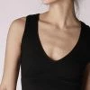 Nikibiki Aria Black Deep V-Neck Crop Top Tops