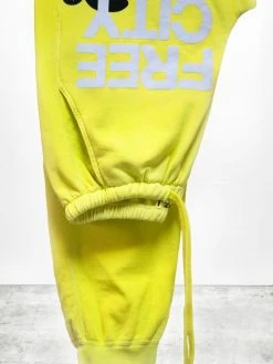 Free City FREECITYLARGE Sunfades Pocket Yellow Sweatpant Bottoms