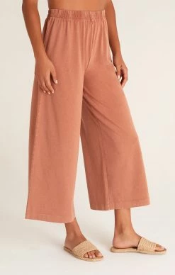 ZSupply Bottoms Scout Vintage Brown Jersey Flare Pant