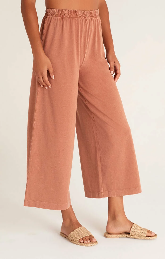 ZSupply Bottoms Scout Vintage Brown Jersey Flare Pant 4 ZSupply Bottoms Scout Vintage Brown Jersey Flare Pant