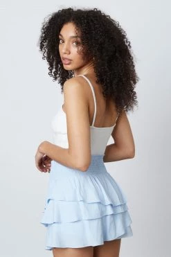 Cotton Candy Bottoms Adari Chambray Skort 9 Cotton Candy Bottoms Adari Chambray Skort