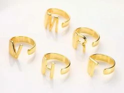 Rae & Jade ACCESSORIES Lido Bold Initial Ring