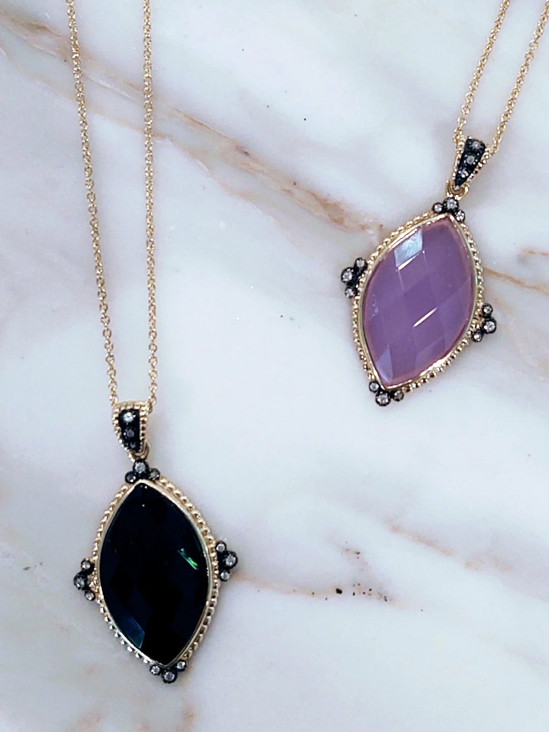 Rae & Jade Lux Navette Necklace 3 Rae & Jade Lux Navette Necklace