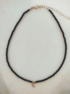 Rae & Jade Mini Beaded Choker With Moon ACCESSORIES 6 Rae & Jade Mini Beaded Choker With Moon ACCESSORIES