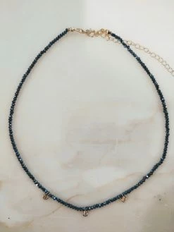 Rae & Jade ACCESSORIES Nova Navy Bead Choker
