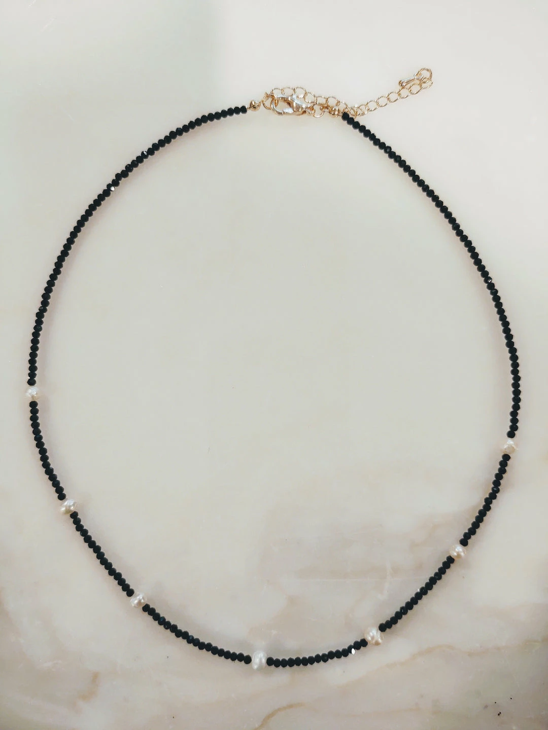 Rae & Jade ACCESSORIES Yuma Pearl Black Beaded Choker 3 Rae & Jade ACCESSORIES Yuma Pearl Black Beaded Choker