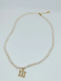 Rae & Jade Pearl Initial Choker