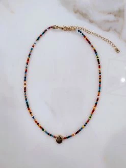 Rae & Jade Smiley Beaded Choker