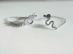 Rae & Jade ACCESSORIES Snake With Chain Earring