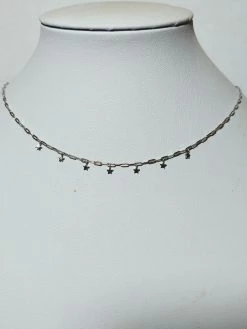 Rae & Jade ACCESSORIES Dangle Mini Star Sterling Silver Choker