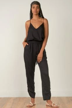 Elan Rompers & Jumpsuits Black Smocked Waist Jumpsuit 7 Elan Rompers & Jumpsuits Black Smocked Waist Jumpsuit