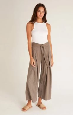 ZSupply Yara Moss Grey Slub Pant Bottoms 11 ZSupply Yara Moss Grey Slub Pant Bottoms