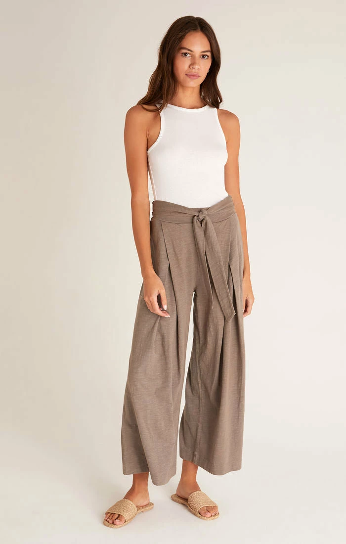ZSupply Yara Moss Grey Slub Pant Bottoms 6 ZSupply Yara Moss Grey Slub Pant Bottoms