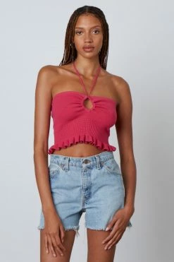 Cotton Candy Tops Bonnie Hot Pink Top 8 Cotton Candy Tops Bonnie Hot Pink Top