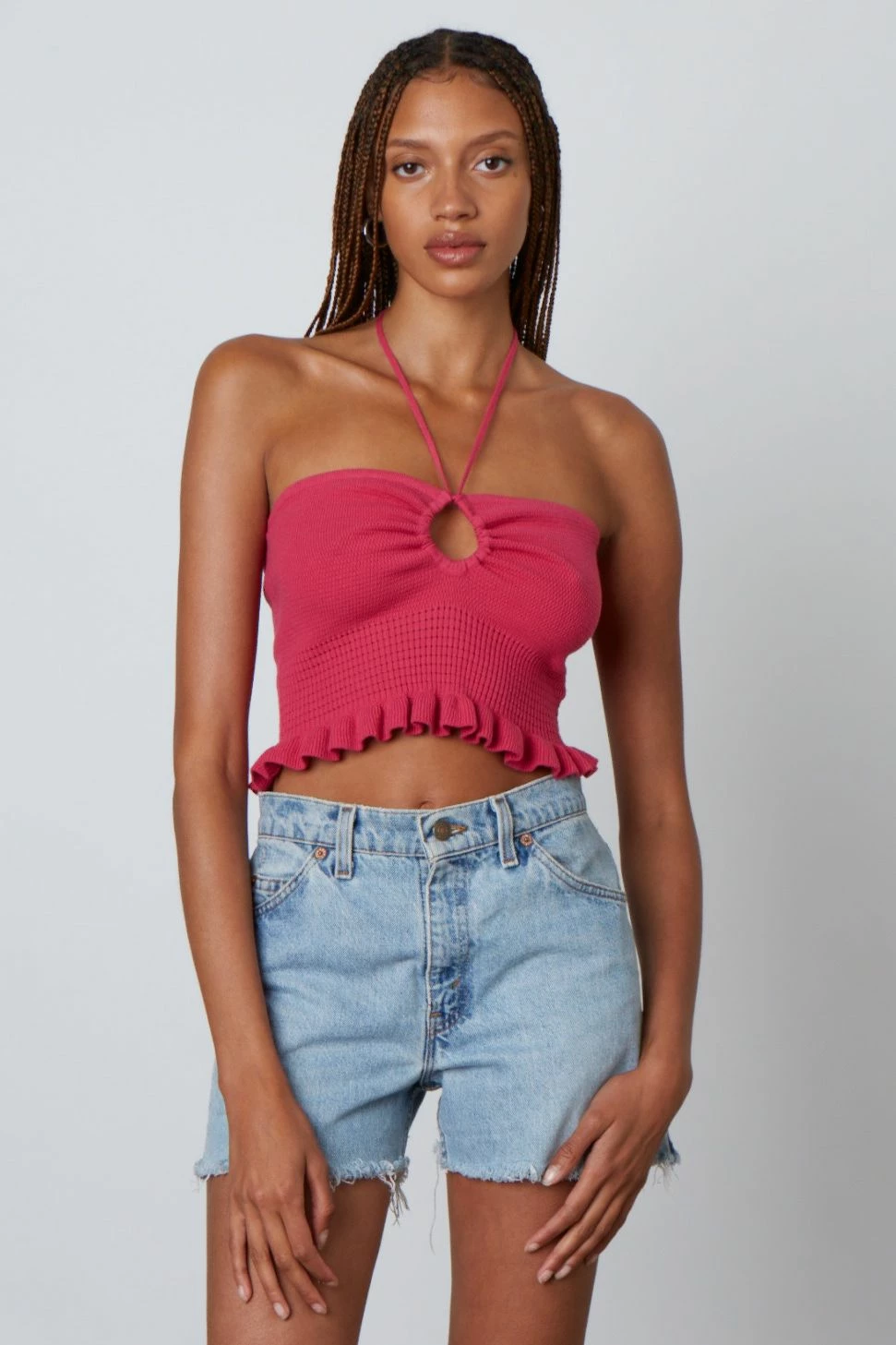 Cotton Candy Tops Bonnie Hot Pink Top 5 Cotton Candy Tops Bonnie Hot Pink Top