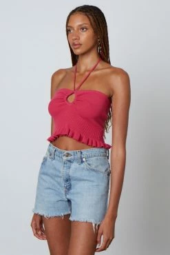 Cotton Candy Tops Bonnie Hot Pink Top