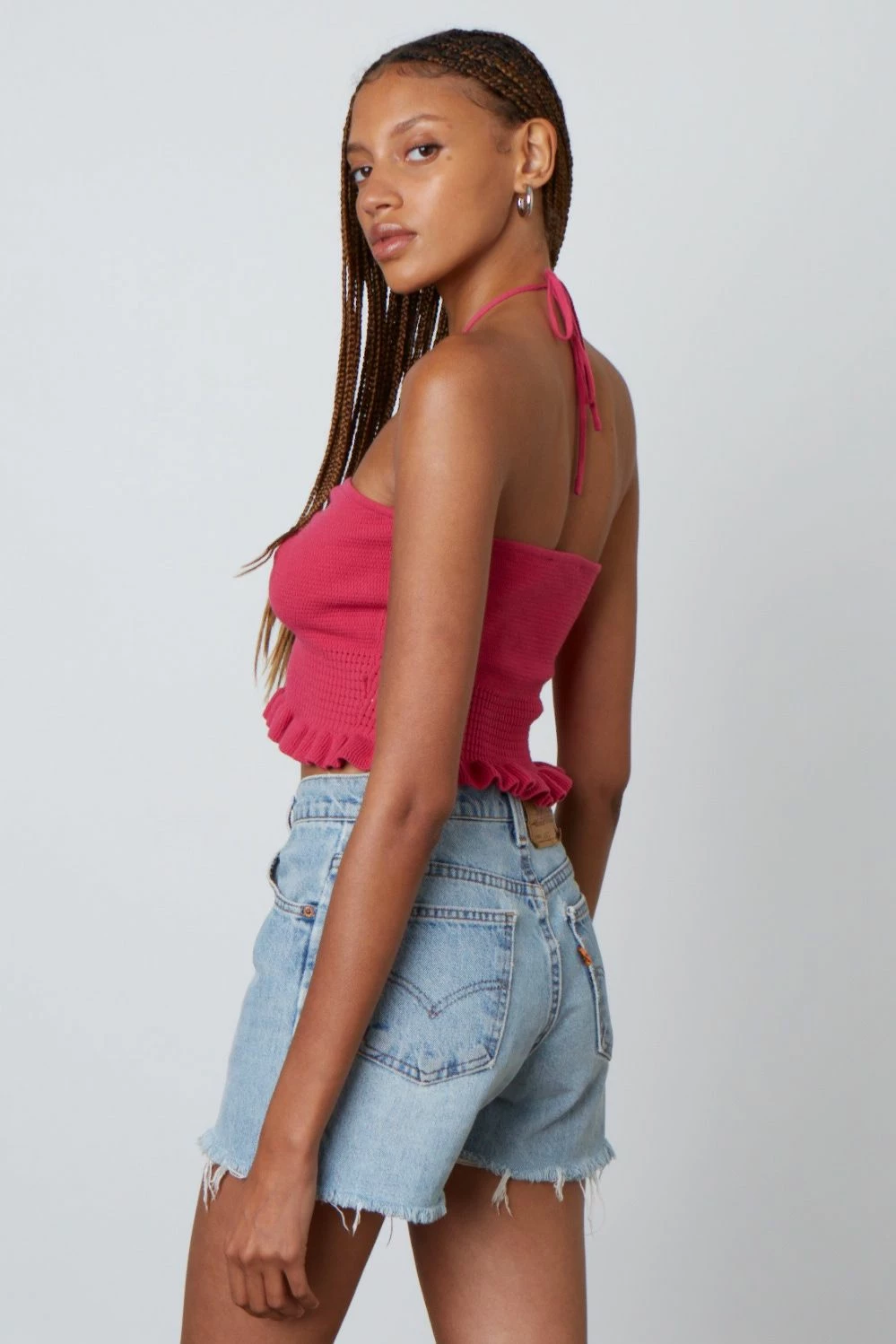 Cotton Candy Tops Bonnie Hot Pink Top 6 Cotton Candy Tops Bonnie Hot Pink Top